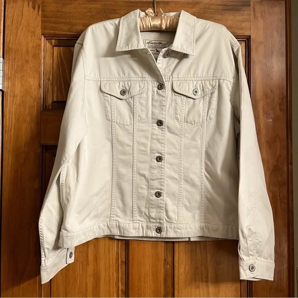 Eddie Bauer XL Cream Khaki Jacket - Picture 1 of 16